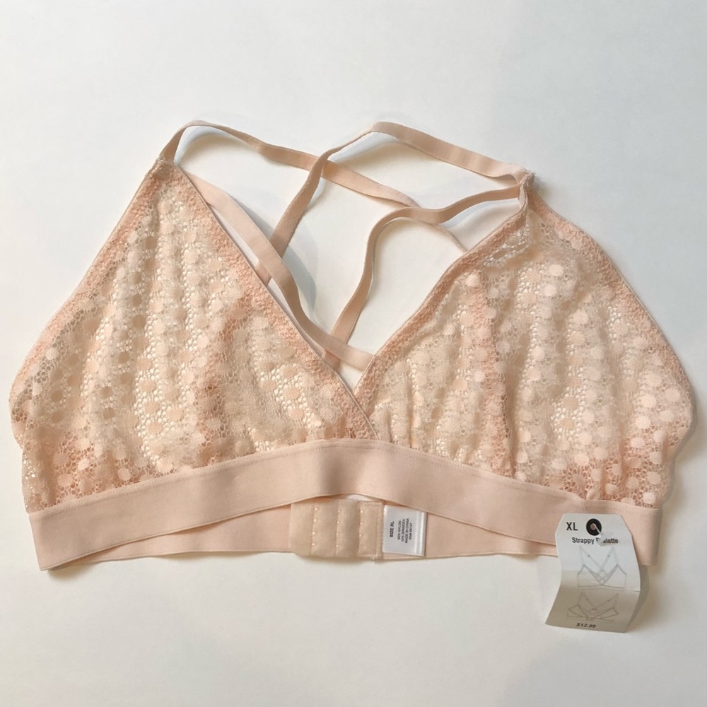 TARGET Nude/Pink Bralette SIZE XL